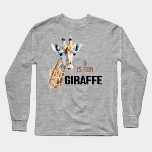 G is for Giraffe Long Sleeve T-Shirt